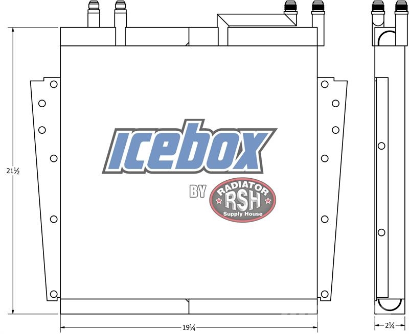 CASE 590 Turbo Oil Cooler # 845193 Radiadores