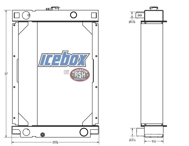 CASE 650K, 750K, 850K Radiator # 845098 Radiadores