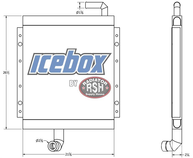 CASE 680K / 680L Oil Cooler # 845150 مشعات