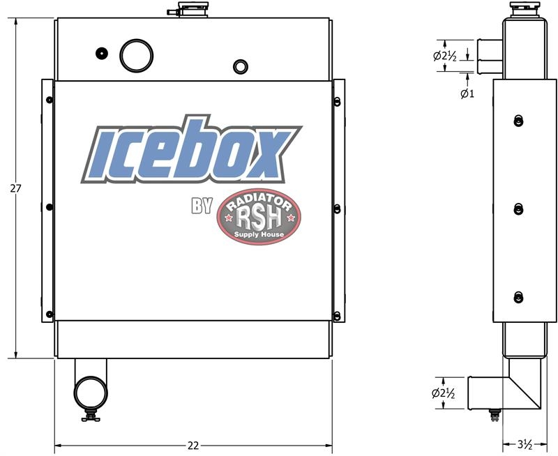 CASE 880C Radiator # 845200 Radiadores
