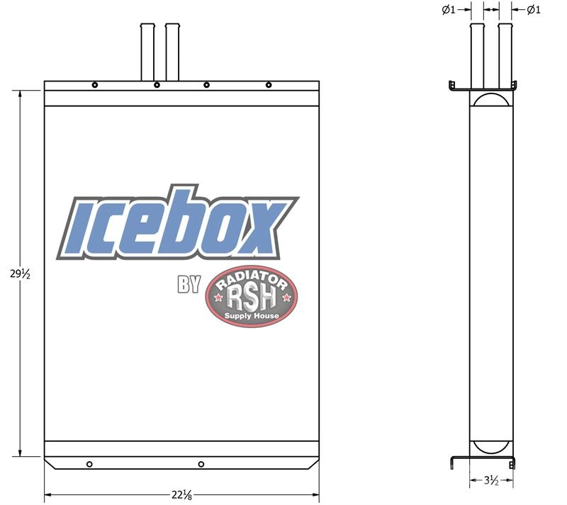 CASE Combine 2388 Oil Cooler # 845141 Radiadores