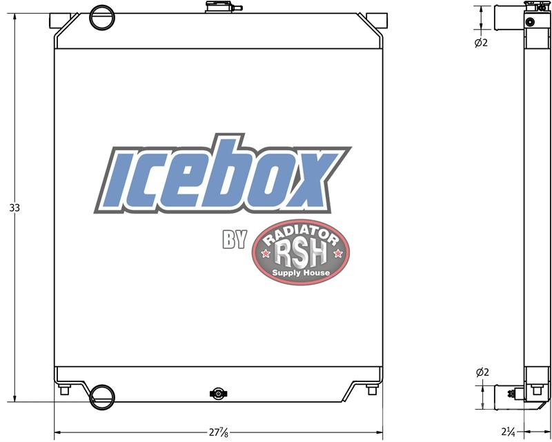 CASE CX160, CX130 Radiator # 845263 Radijatori