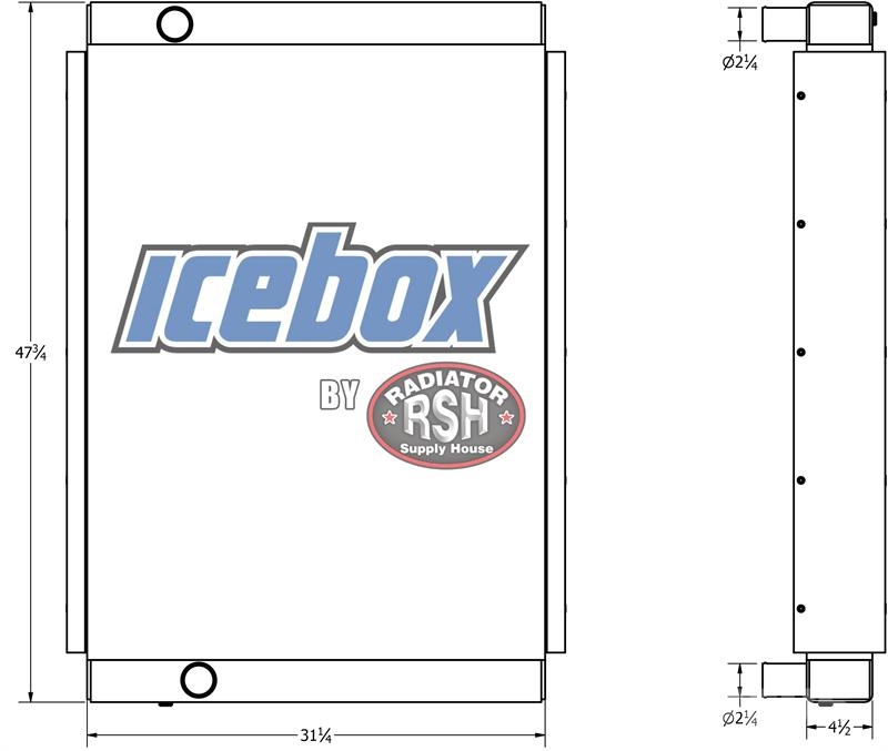 CASE H4030 Sprayer Radiator # 845097 Radiadores