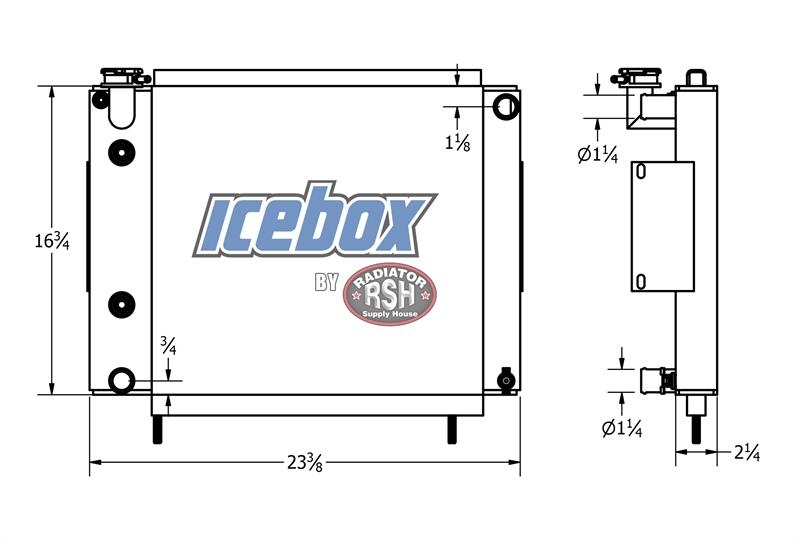 CASE Vibratory Trencher Radiator # 845280 Radiadores