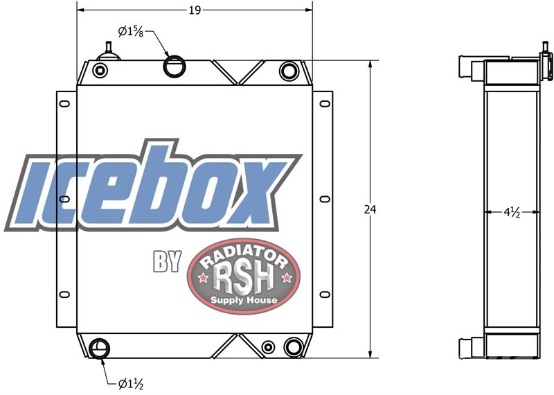 CAT 320C, 320FM, 320CL Radiator/Oil Cooler # 850973 Radiadores