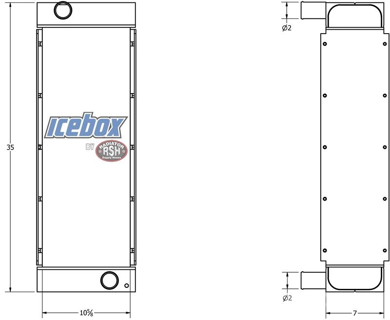 CAT 501HD Radiator # 850405 Radiadores