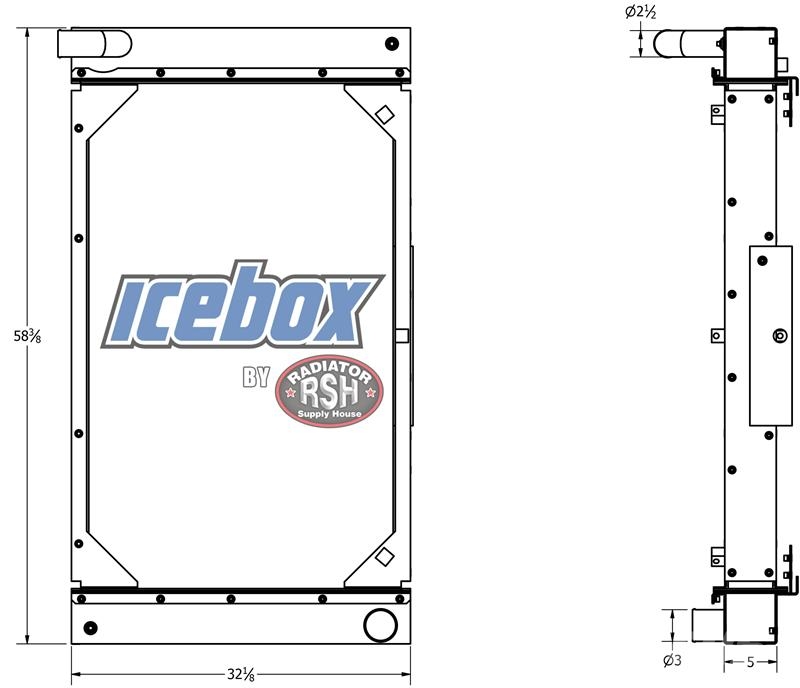 CAT AD45B Radiator # 851155 Radijatori