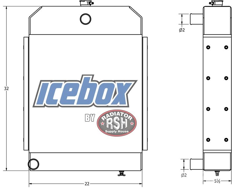 CAT CS-433C, CP-433C Roller Radiator Core # 850290 Radiators