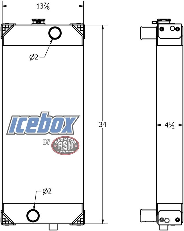 CAT D4G Radiator # 850654 Radiatorji