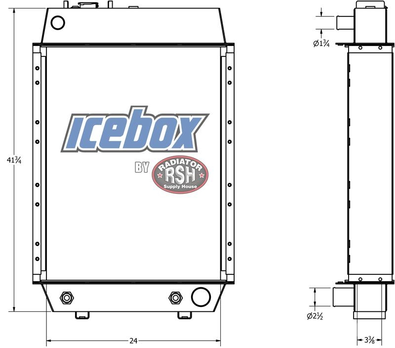 CAT D4H Radiator # 850401 Радіатори