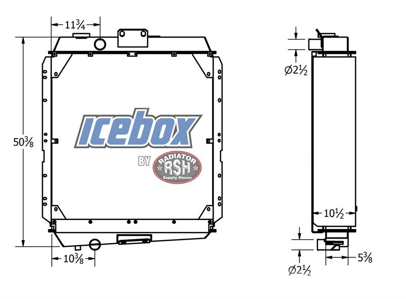 CAT D6H Radiator # 850862 Radiators
