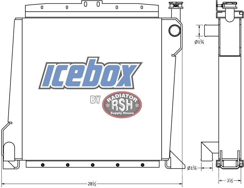 CAT TH83 / TH63 Telehandler Radiator # 850310 Radiators