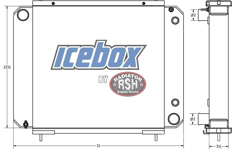 CAT V330B Radiator # 851255 Radiateurs