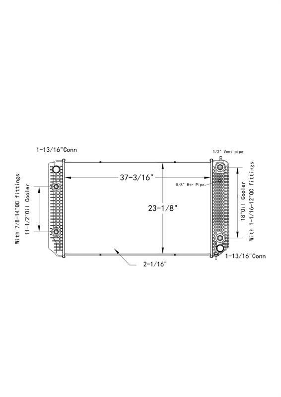 Chevrolet / GMC C8500, C7500, C5500, C4500 Radiator # 602036 مشعات