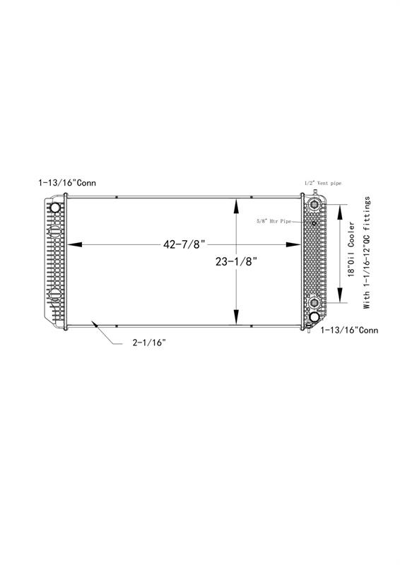 Chevrolet / GMC C8500, Topkick Radiator # 602038 Jäähdyttimet