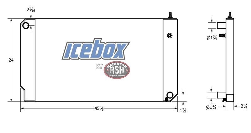Chevrolet / GMC / Chevy C6500, C7500, C8500 Radiator # 60290 Radiadores