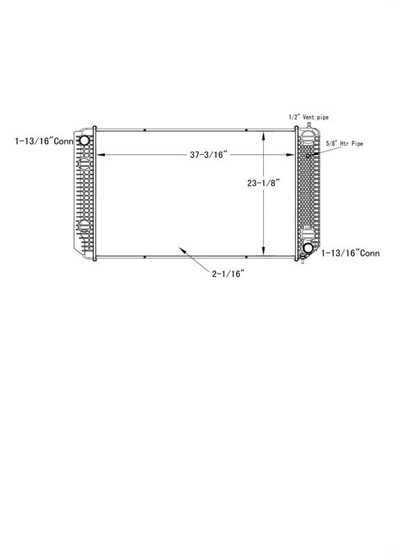 Chevrolet / GMC Kodiak Radiator # 602042 Jäähdyttimet
