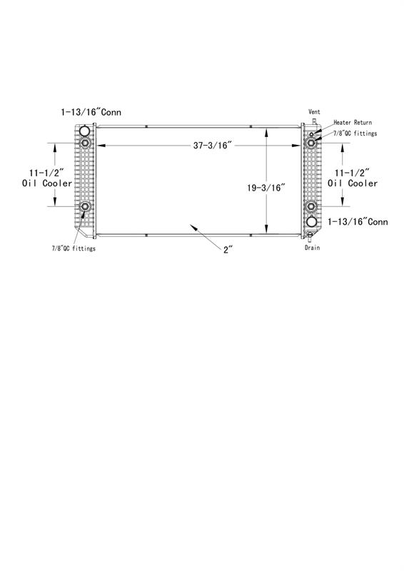 Chevrolet / GMC Kodiak , Topkick Radiator # 602033 Jäähdyttimet