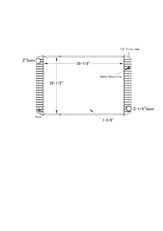 Chevrolet / GMC Kodiak , Topkick Radiator # 602181 مشعات