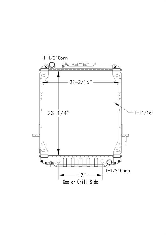 Chevrolet / GMC NPR Radiator # 602010 Radiatorer