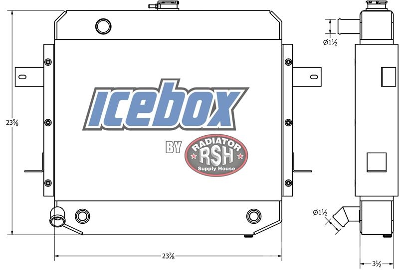 Clark GPX40 Radiator # 950162 مشعات