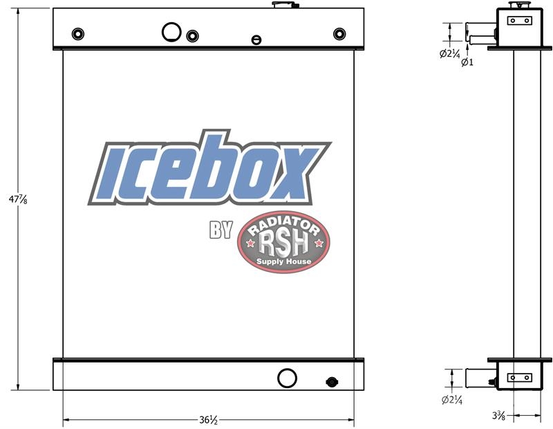 Cummins 855 Pump Engine Radiator # 990022 Radiatoren