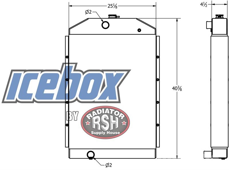 Cummins Power Unit Radiator # 990016 Radiadores
