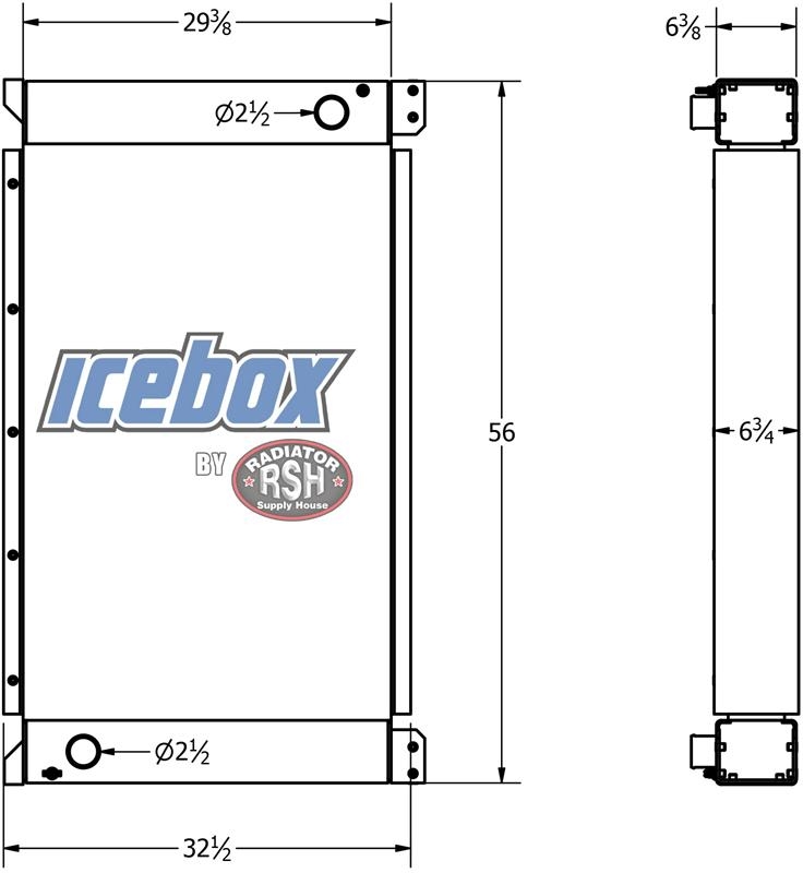 Cummins QSM11-G4-NR3 Radiator # 990035 Καλοριφέρ