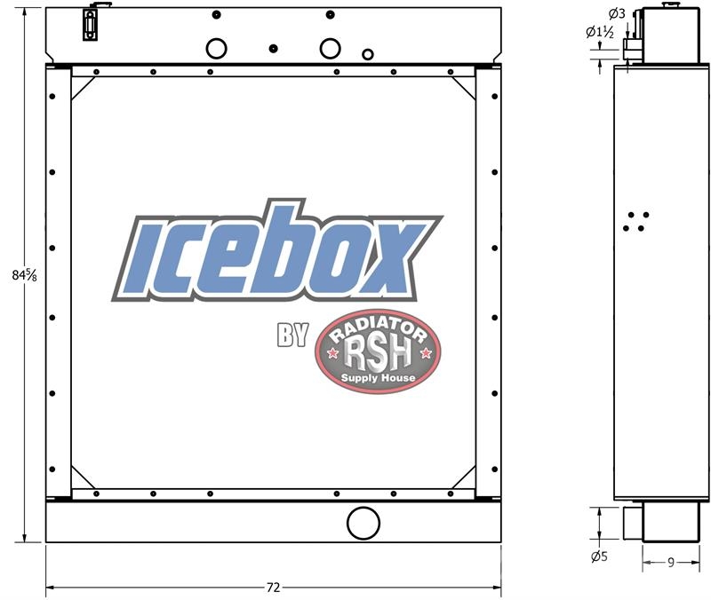 Cummins Radiator # 990018 Radiadores