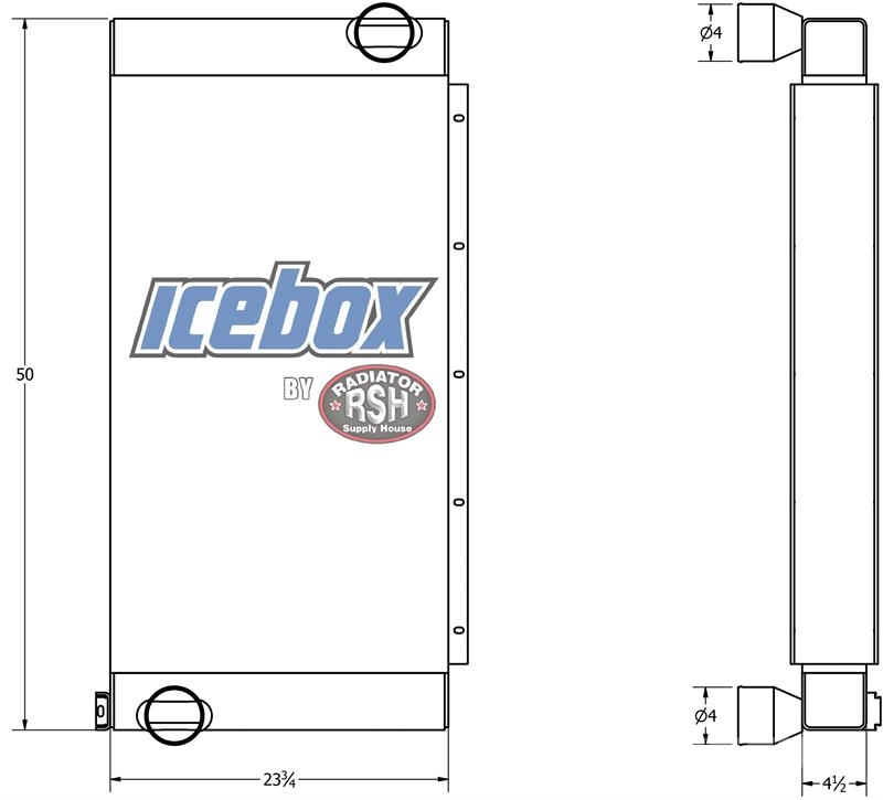 Detroit Diesel 60 Series 600HP Charge Air Cooler # 990307 Radiatoare