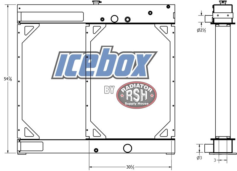 Detroit Diesel 60 Series 600HP Radiator # 990306 مشعات