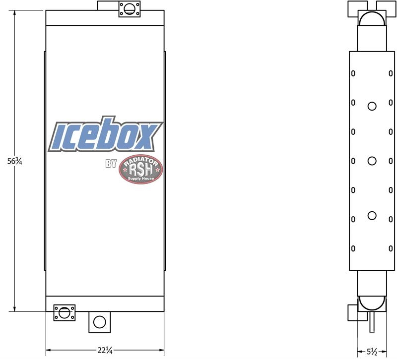 DrillTech Tampock Gator Oil Cooler # 890065 Radiators