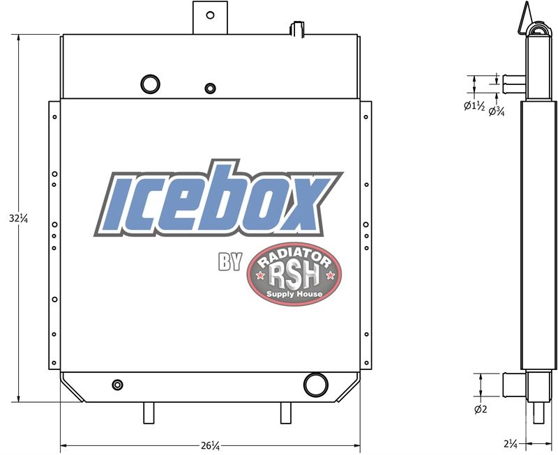 Ford 6000 / 7000 Radiator # 600001 Radiadores