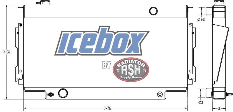 Ford Diesel P/U Radiator # 600193 라디에이터