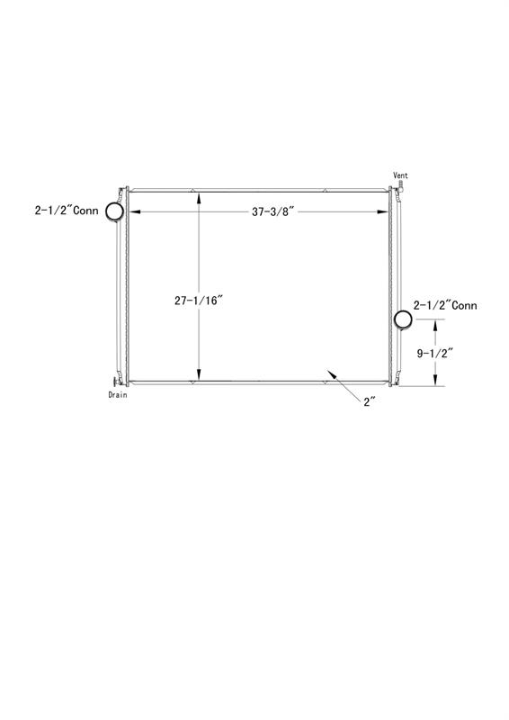 Ford LT7500, LT8500 Radiator # 600057 Radiadores