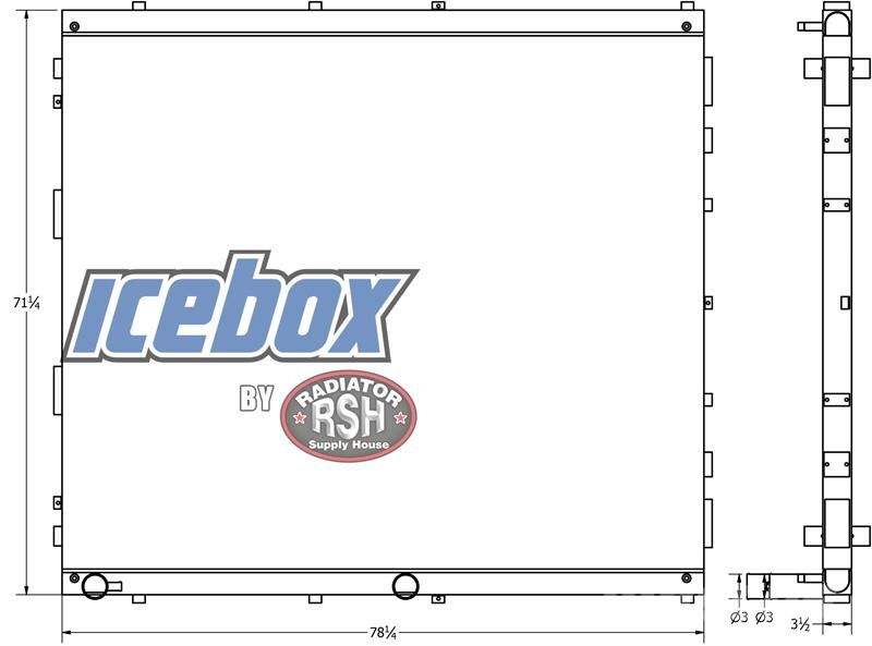 Frac 350KW Genset Radiator # 990196 Radiadores camiões e carrinhas
