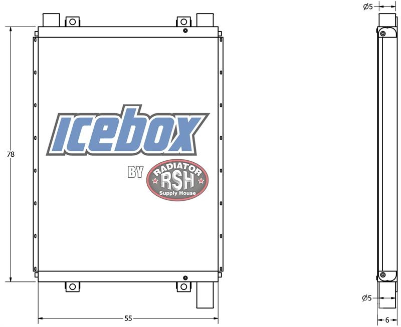 Frac Cube Oil Cooler # 990245 Radiátory