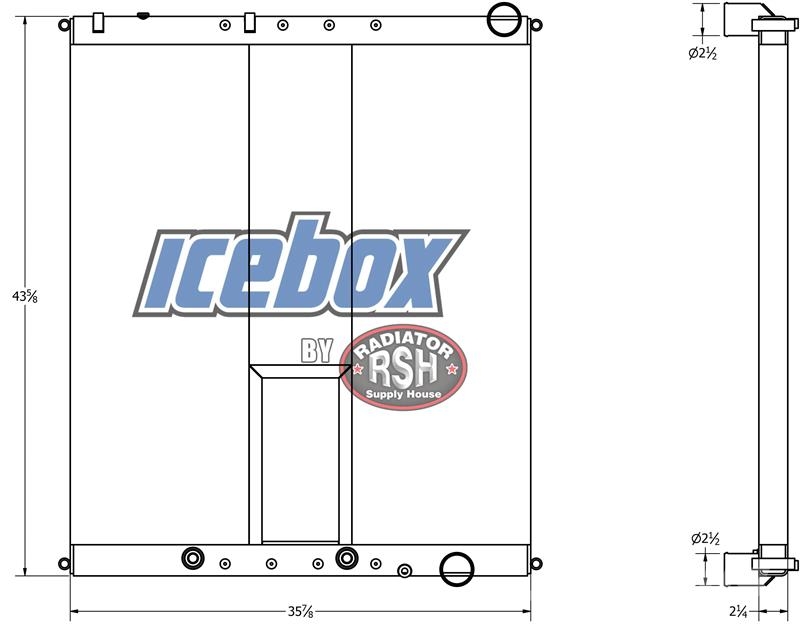 Freightliner Acterra Radiator # 601085 Radijatori