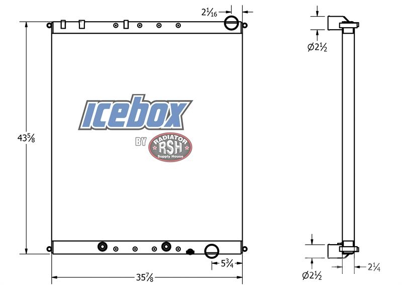 Freightliner Acterra Radiator # 601084 Radijatori