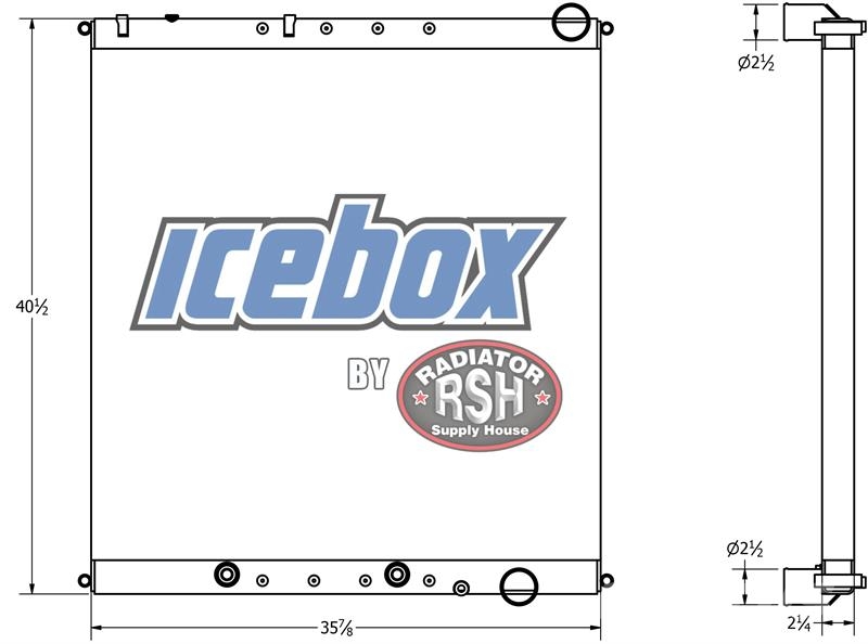Freightliner Cascadia Radiator # 601236 Radiadores