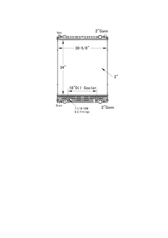 Freightliner M-2 106 Business Class/Acterr Radiator # 601116 Radiators