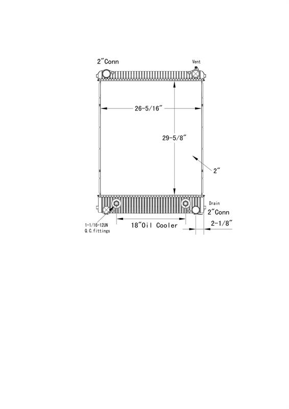 Freightliner M-2 Radiator # 601216 Radiators