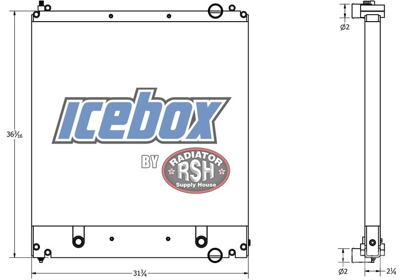 Freightliner M-2 Radiator # 601223 Радиатори