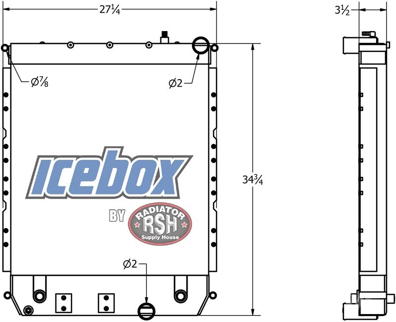 Freightliner M2, 106 Radiator # 601498 Radiatori
