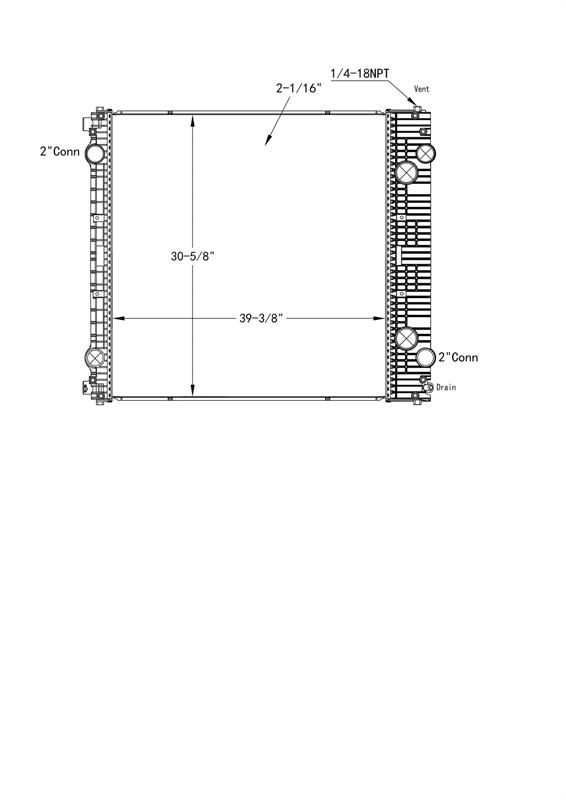 Freightliner Radiator # 601152 Radiators