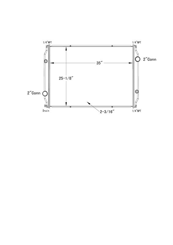 Freightliner Radiator # 601233 Radijatori