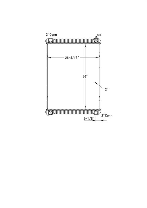 Freightliner Radiator # 601209 Radiadores