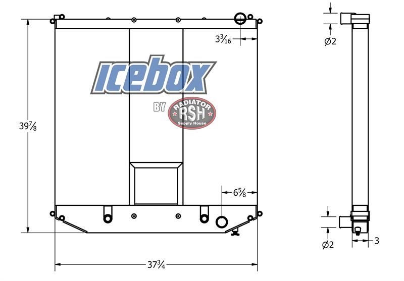 Freightliner Radiator # 601993 Radijatori