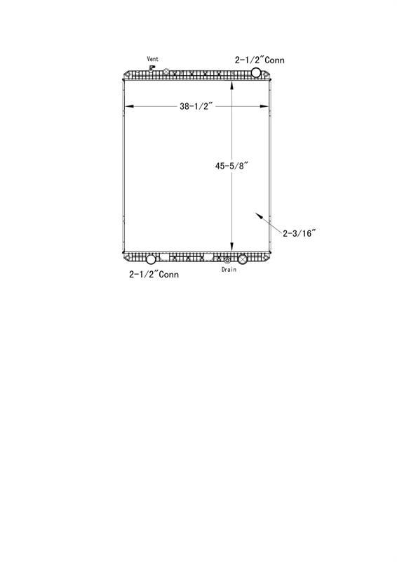 Freightliner Radiator # 601137 Radijatori