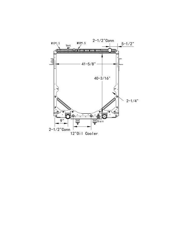 Freightliner Radiator # 601148 Radijatori